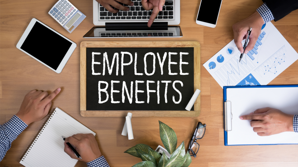 employee benefits sign