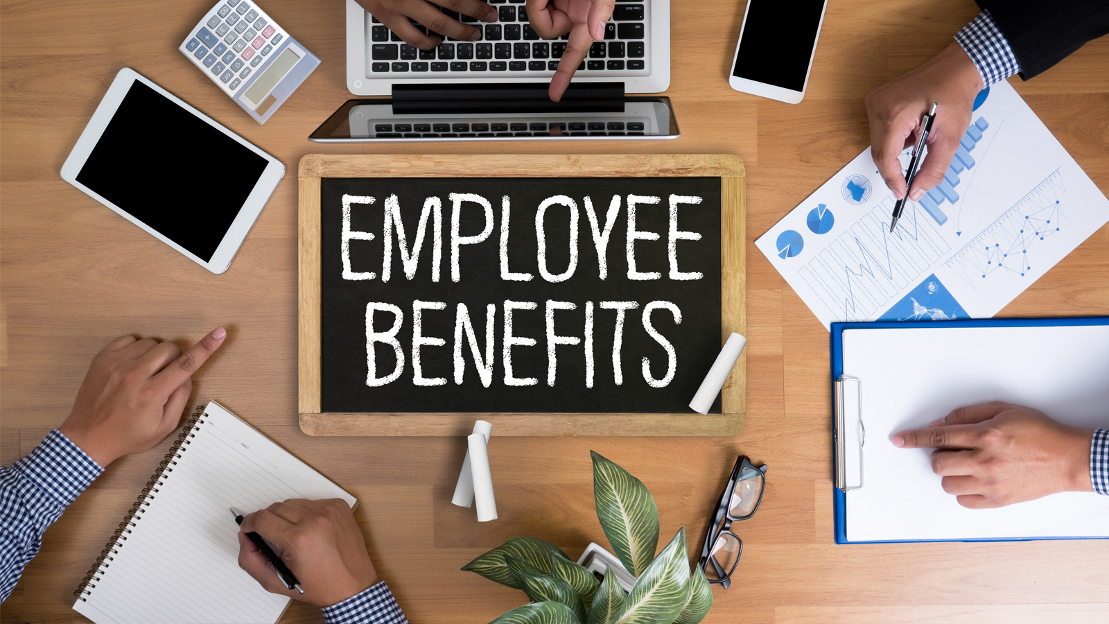 employee benefits sign